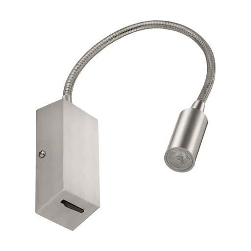 [W4L210922] Applique lecteur tilt LEIDEN LED SMD 3W 240lm CRI80 3000K 35º Niquel satinado