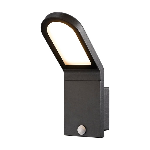 [W4L210930] Applique avec détecteur CASTELLO IP54 LED SMD 10W 1200lm(711lm) CRI80 3000K 103º Crépuscule,Mouvement Anthracite