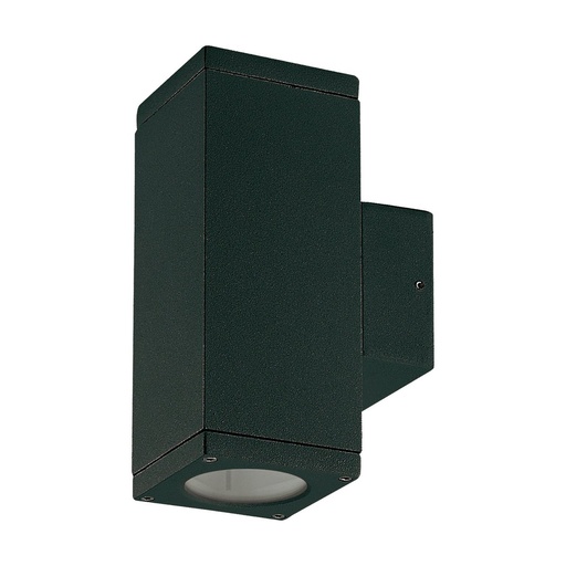 [W4L210951] Applique CUB Square IP54 GU10 2x4.50W up-down Noir