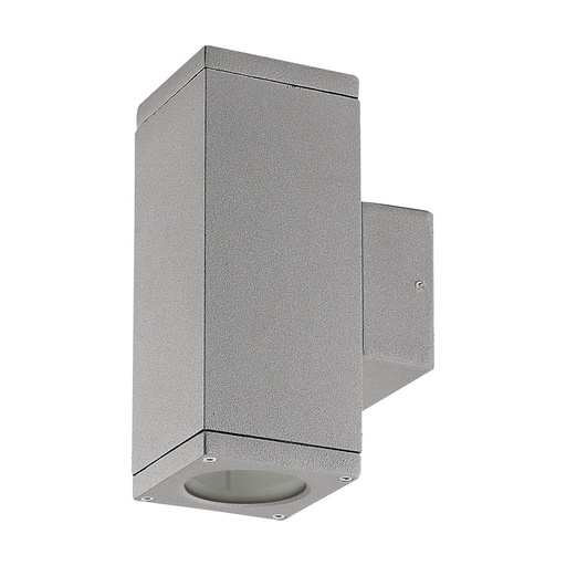 [W4L210952] Applique CUB Square IP54 GU10 2x4.50W up-down Gris