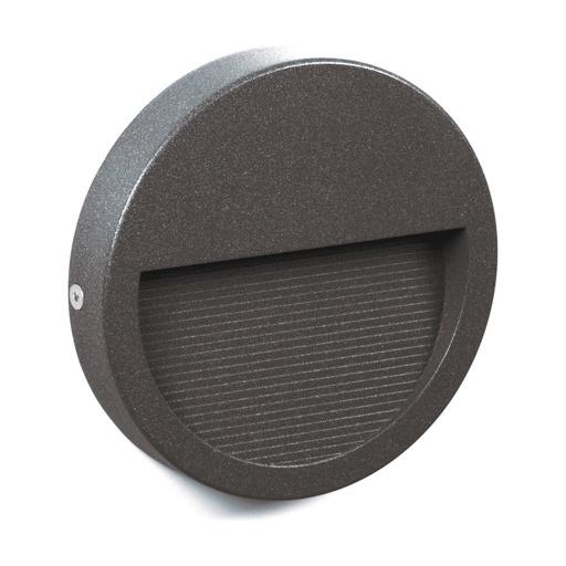 [W4L211013] Applique asymétrique SLIM Round IP65 LED SMD 4W 575lm CRI90 4000K 42º/85º Anthracite