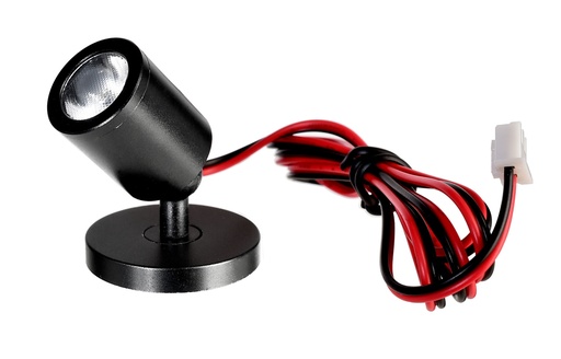 [W4L008851] Display case light - Herculis magnetic, 1 W, 3,000 K, black