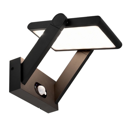 [W4L009159] lampe murale solaire ,3,7VDC,1,60W,aluminum,darkgray,IP54