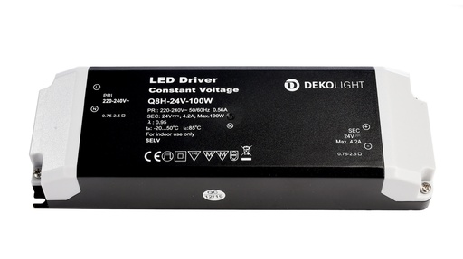 [W4L009492] LED-Powersupplyunit,BASIC,CV,Q8H-24-100W,inputvoltage:220-240VAC/50-60Hz,outputvoltage:24VDC,outputcurrent:0-4200mA,100,00W,IP20