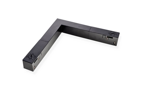 [L4YPRO-N135-B] Connecteur pour deux sections de rails 48V en 90° noir