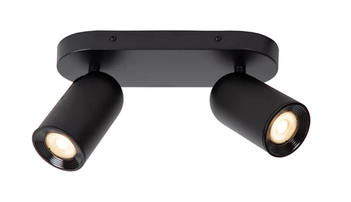 [W4L288786] PUNCH - Spot plafond - 2xGU10 - Noir