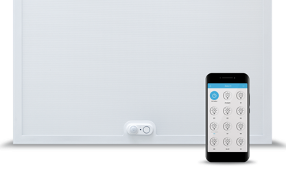 [L4Y0520] Dalle LED Smart 33W 4200lm 130lm/W IP20 IK05 595x595mm 4000K UGR<16 Système détection/crépusculaire IR ON-OFF/BLUETOOTH - incl. alimentation
