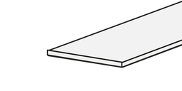 Cover pour rail de Tracklight 3 phases 1 metre Blanc 