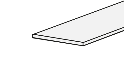 [W4L022024] Cover pour rail de Tracklight 3 phases 1 metre Blanc 
