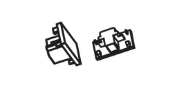 Embout de finition pour rail de Tracklight 3 phases