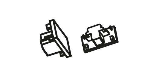 [W4L022025] Embout de finition pour rail de Tracklight 3 phases