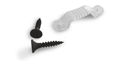 [W4L022047] Kit de clip avec 2 vis pour Ruban de chantier 3 lignes
