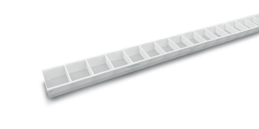 [W4L022070] Kit optique Louvre blanc 1500mm EVOLINK