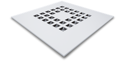 SPEQTRIS Dalle VISBY 600x600 mm 32 leds 30W - 4000K blanc