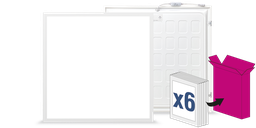 Dalle BACKLIT IP54 600x600mm 40W UGR16, CCT, sans driver, colisage x6