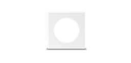 Collerette Carré finition blanc pour downlight LUMA boite de 10