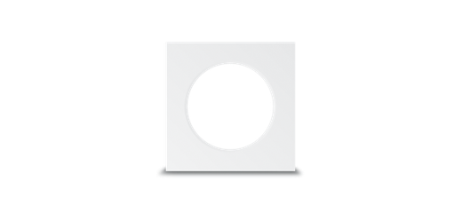 [W4L022268] Collerette Carré finition blanc pour downlight LUMA boite de 10