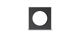 Collerette Carré finition noir pour downlight LUMA boite de 10