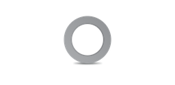 Collerette Rond finition grise/alu pour downlight LUMA boite de 10