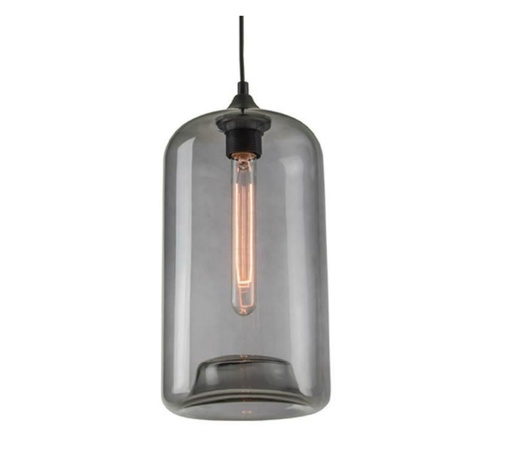 [W4L022316] PENDANT LAMP E27 MAX 40W GLASS SMOKED GREY