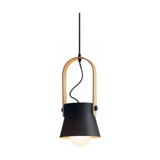 [W4L022404] PENDANT LAMP E27 MAX 40W METAL BLACK