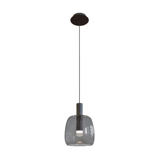 [W4L022482] PENDANT LIGHT  GLASS 5W SMOKE GRAY