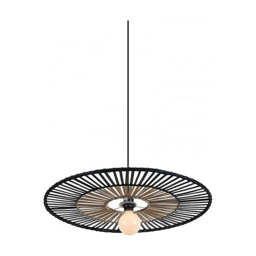 [W4L022506] PENDANT LAMP BAMBOO 1XE27 BLACK