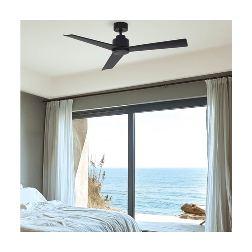[W4L022523] PENDANT FAN BLACK BLADES WITHOUT  LAMP