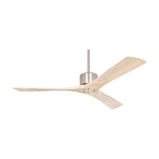 [W4L022530] PENDANT FAN CHROME MAT NATURAL WOOD WITHOUT LAMP