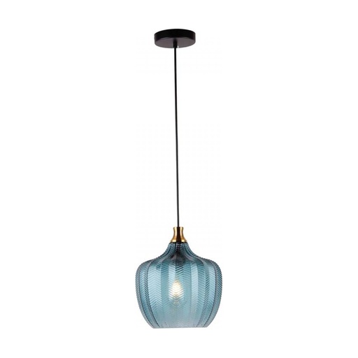 [W4L022557] PENDANT LAMP E27 MAX 40W GLASS INK BLUE