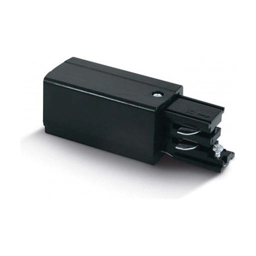 [W4L022585] RIGHT FEEDER FOR 3 CIRCUIT LIGHTING TRACK BLACK 100-240V