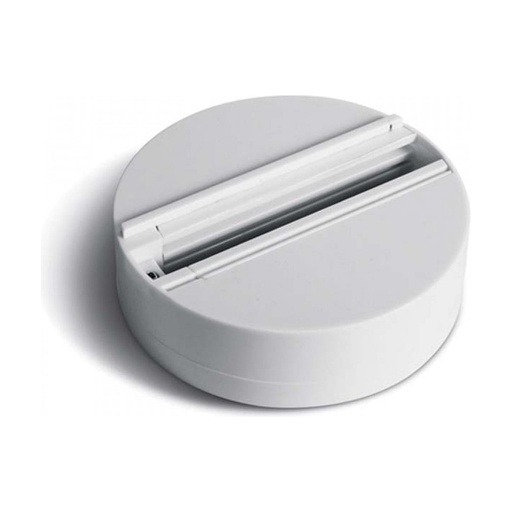 [W4L022599] SURFACE MOUNT BASE FOR TRACK SPOTS 100-240V WHITE