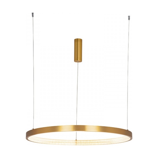 [W4L022609] PENDANT LIGHT 50W 3000K ALUMINIUM-ACRYLIC   BRUSHED GOLD MATT  
