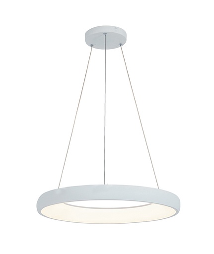 [W4L022646] PEDANT LIGHT 50W 3000K , ALUMINUM & ACRYLIC   MATT WHITE