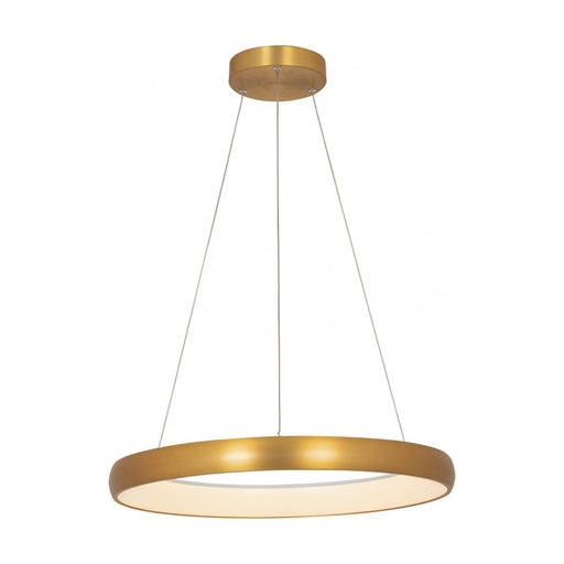 [W4L022647] PENDANT  LIGHT 50W 3000K,ALUMINUM & ACRYLIC   BRUSHED GOLD MATT