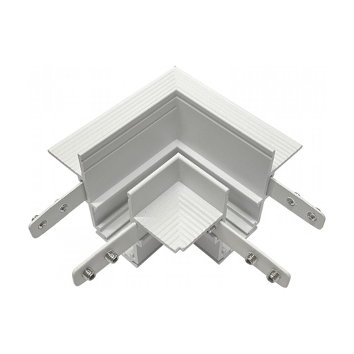[W4L022692] TRIMLESS CORNER CONNECTOR HORIZONTAL WHITE