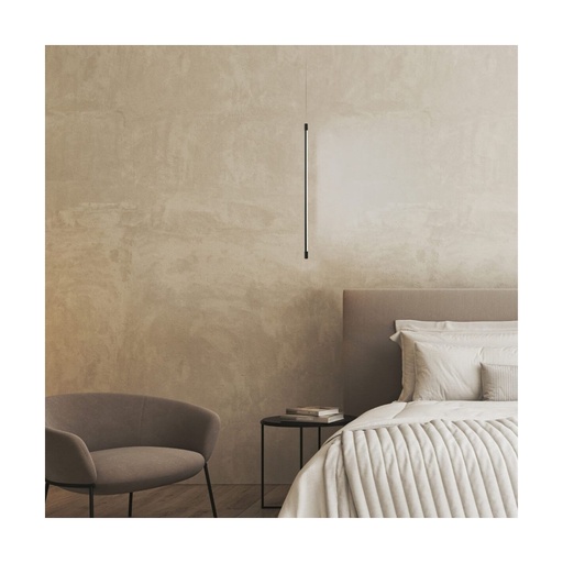 [W4L022766] PENDANT LIGHT LED 12W 3000K ALUMINIUM BLACK
