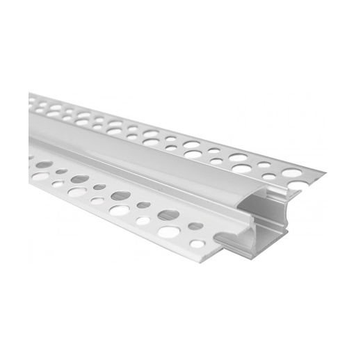 [W4L022833] TRIMLESS ALUMINIUM PROFILE 2M -OPAL PC COVER 2M