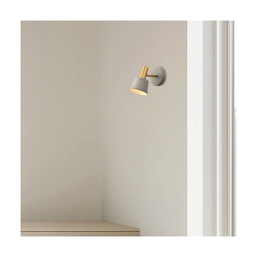 [W4L022850] WALL LAMP E14 MAX 25W IRON  GREY- GREEN - GOLD