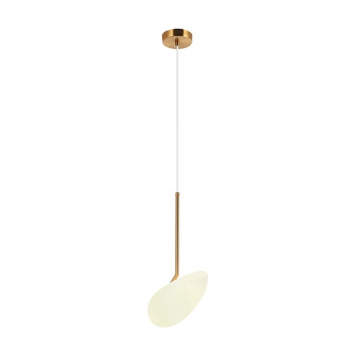 [W4L022873] PENDANT LIGHT LED 5W 3000K METAL GLASS GOLD