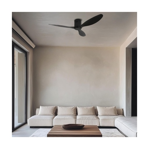 [W4L022875] FAN  CEILING  40W  MATT BLACK BLADES 
