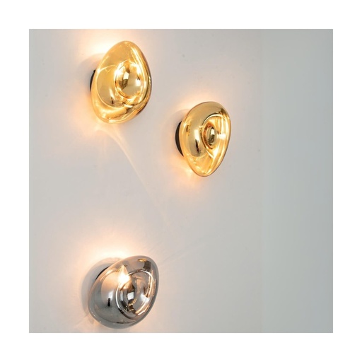 [W4L023015] WALL LAMP E14 MAX 8W GLASS CHROME