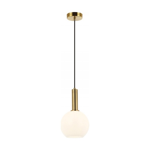 [W4L023038] PENDANT LAMP E27 MAX 40W OPAL GLASS GOLD 