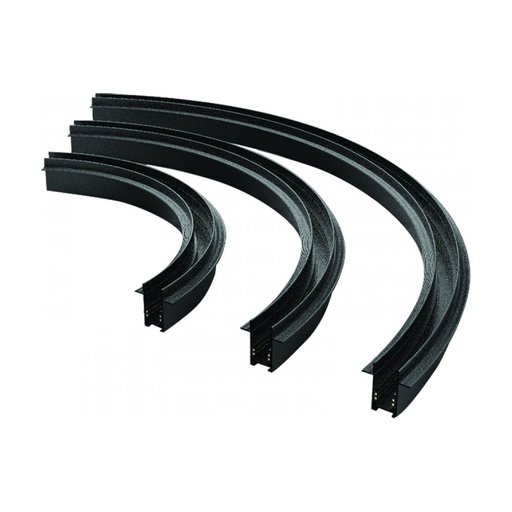 [W4L023065] TRIMLESS CURVED TRACK D:1200 MM SANDY BLACK