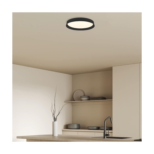 [W4L023086] LED CEILING LIGHT 20W 3000K BLACK
