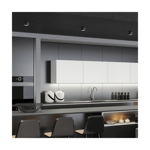 [W4L023092] LED CEILING LIGHT LED 8W 3000K SANDY BLACK