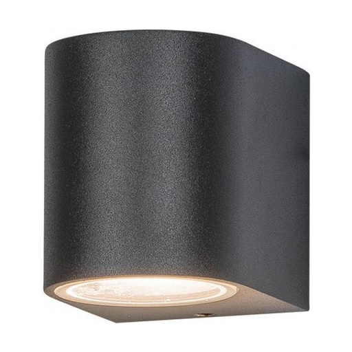 [W4L023237] OUTDOOR SCONCE 1L ALUMINIUM GLASS DIFFUSER GRAPHITE
