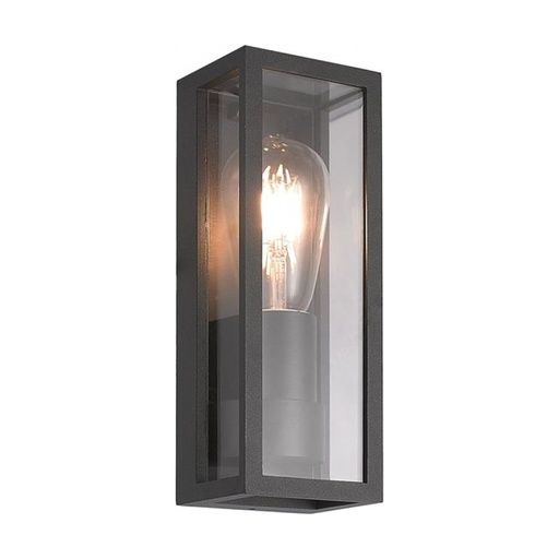 [W4L023279] OUTDOOR SCONCE E27 MAX 15W BLACK