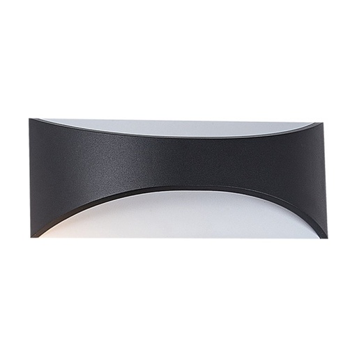 [W4L023334] OUTDOOR LED WALL LAMP 12W ALUMINIUM 3000K   DARK GREY