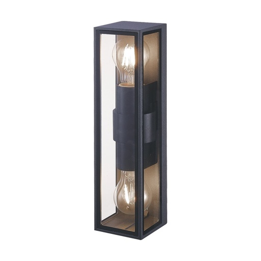 [W4L023366] OUTDOOR WALL LIGHT 2XE27 ALUMINUM GRAPHITE